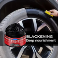 Pâte de rénovation pour pneus et garnitures en plastique de voiture – Restaure la brillance, prévient les fissures et application facile