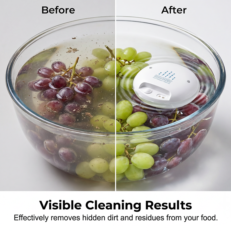 Lave-fruits et légumes à ultrasons portable