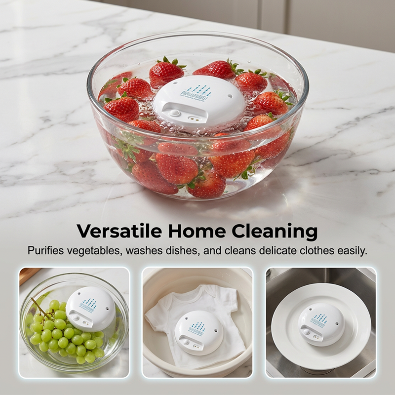 Lave-fruits et légumes à ultrasons portable