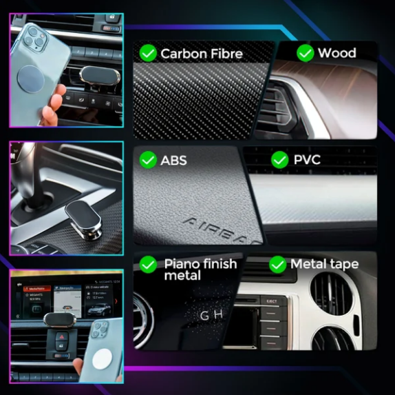 Support de téléphone de voiture magnétique ultra-puissant et flexible