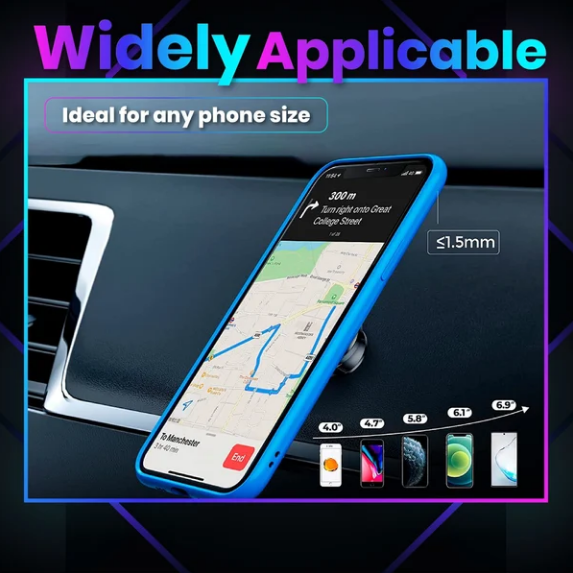 Support de téléphone de voiture magnétique ultra-puissant et flexible
