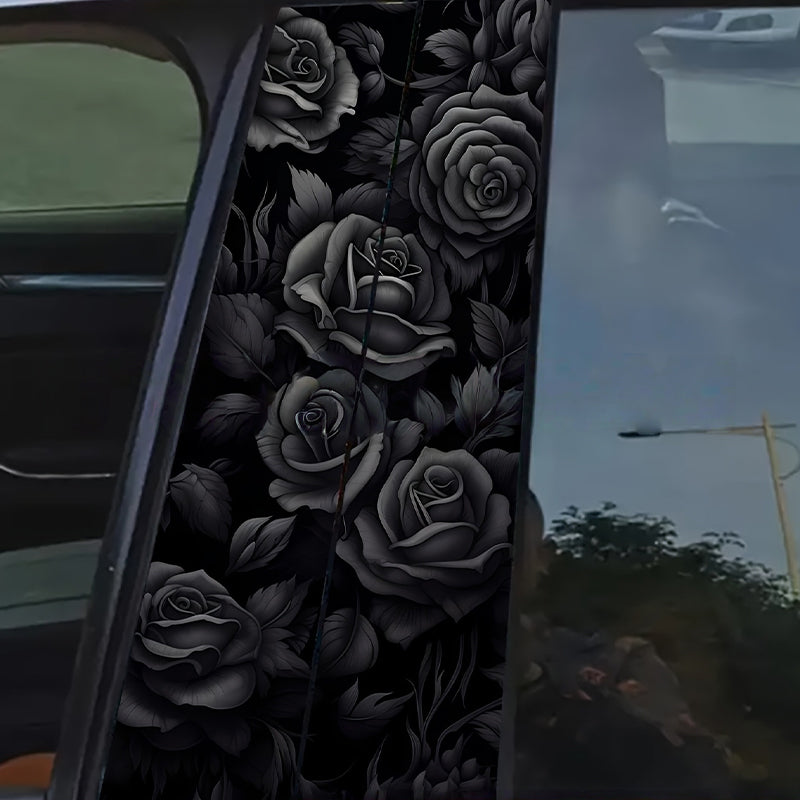 MAINTENANT ! Kit d'autocollants décoratifs pour montants de voiture – Haute brillance, résistant aux rayures et parfait pour une amélioration élégante