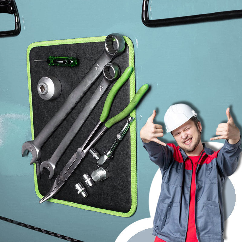 Tapis porte-outils magnétique puissant