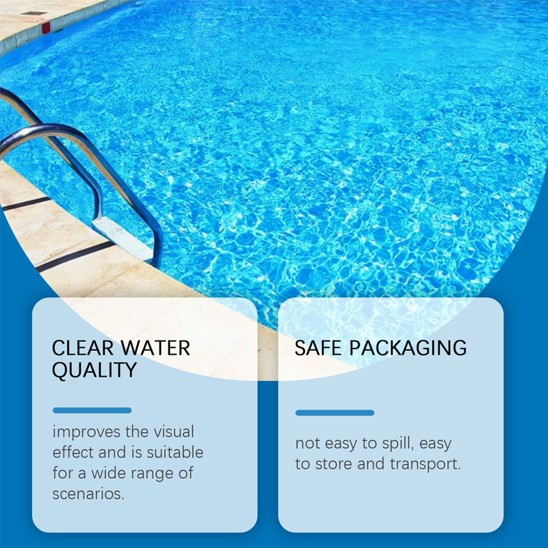 Liquide purifiant pour piscines - une eau cristalline, sans effort ! Dites adieu à l'eau verte et aux produits chimiques agressifs - profitez d'une baignade saine et naturelle