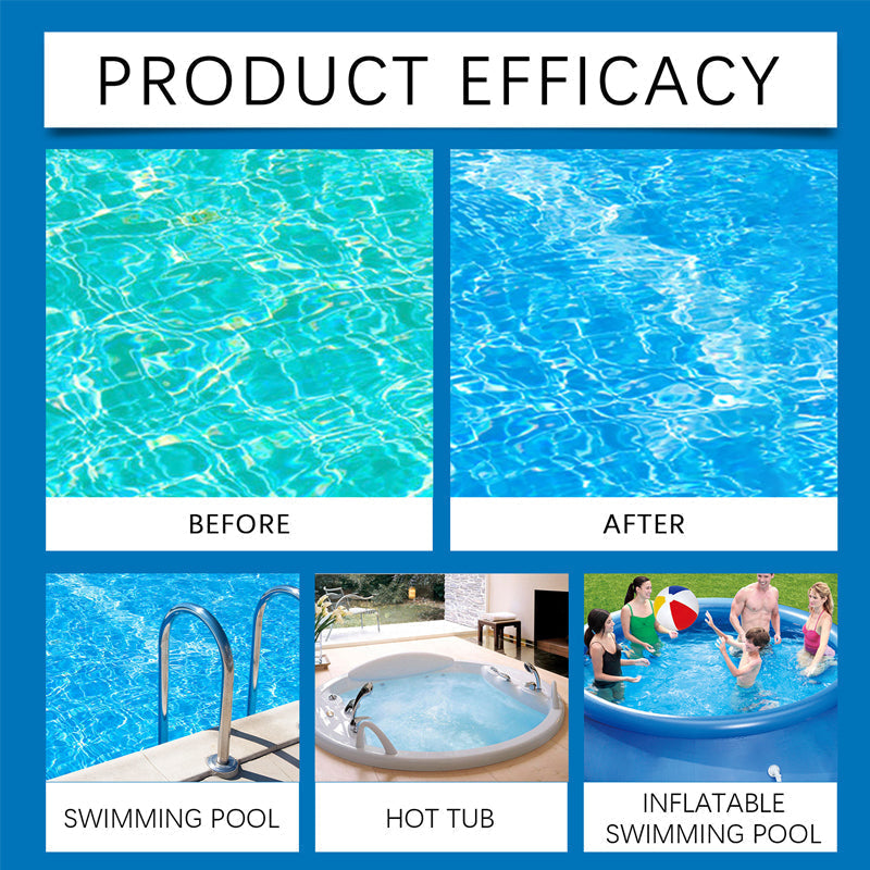 Liquide purifiant pour piscines - une eau cristalline, sans effort ! Dites adieu à l'eau verte et aux produits chimiques agressifs - profitez d'une baignade saine et naturelle