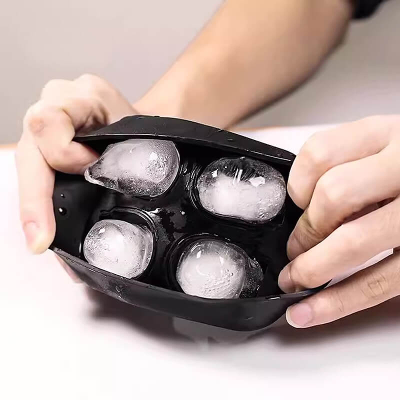 Bac à glaçons en silicone tête de mort 2026 - Crâne géant à fonte lente pour whisky, cocktails et plus encore.