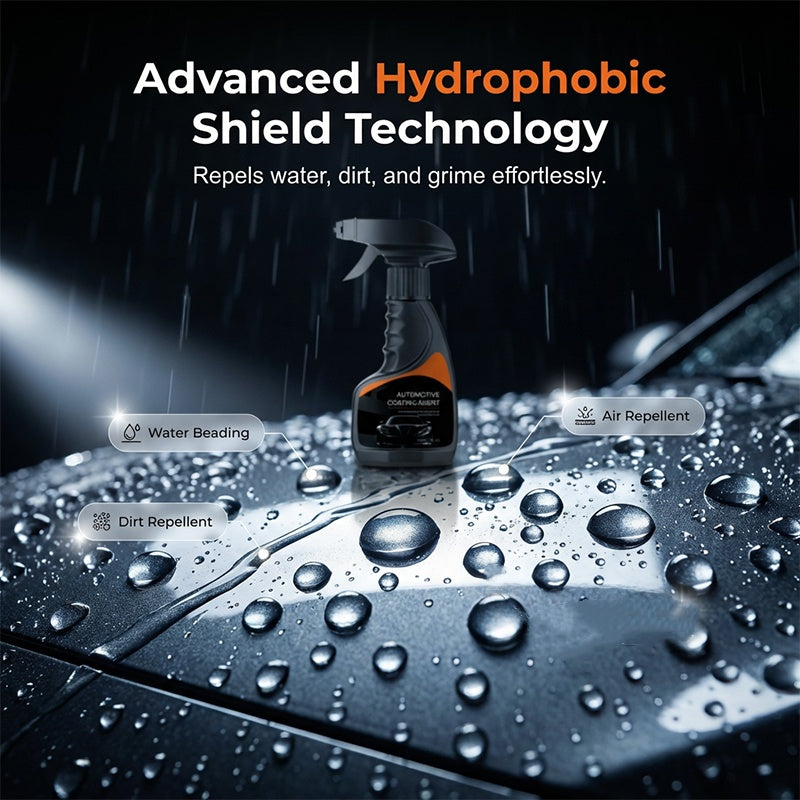 Spray de revêtement hydrophobe pour voiture pour une brillance durable !