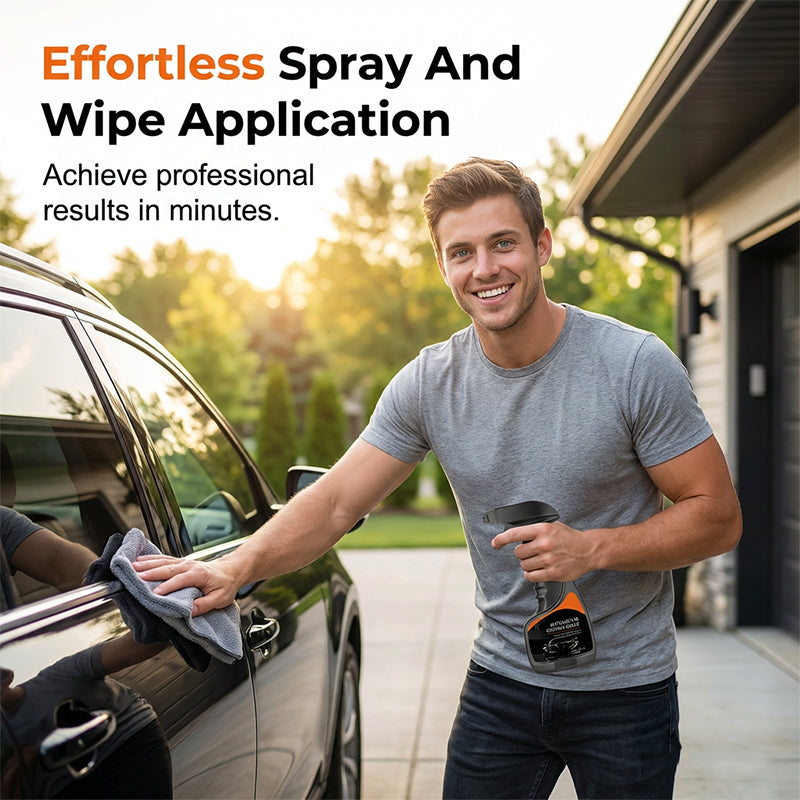 Spray de revêtement hydrophobe pour voiture pour une brillance durable !