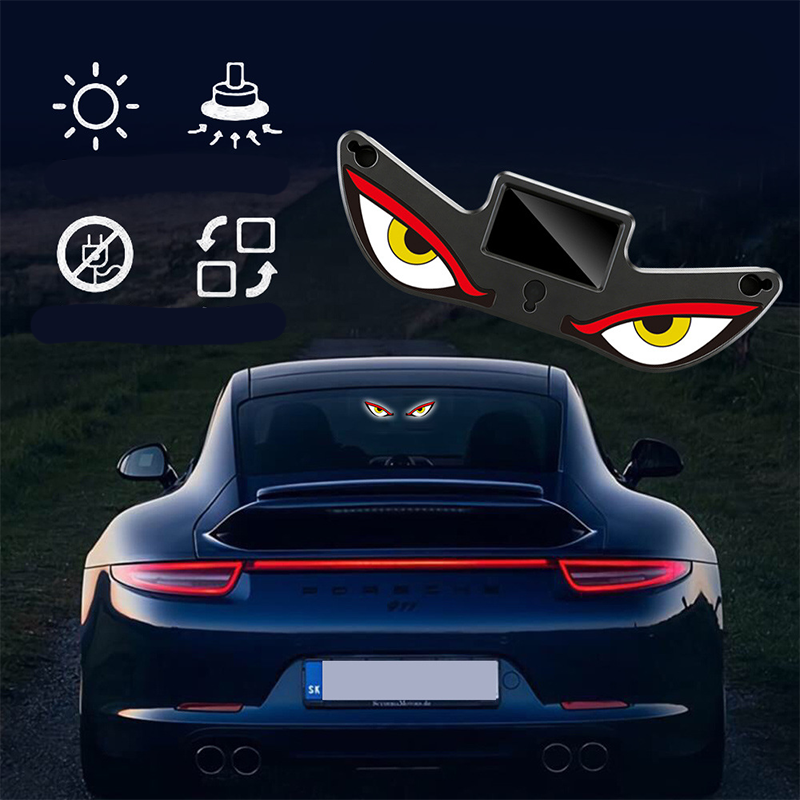 Voyant d'avertissement solaire à LED pour voiture "Œil de démon"
