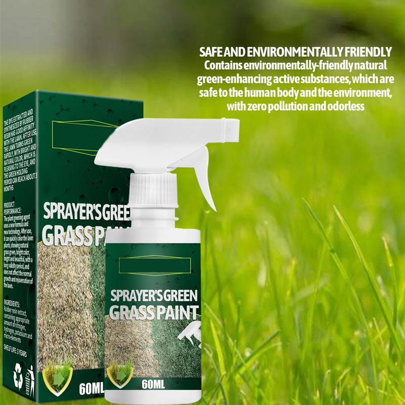50 % Pousbo ? Spray de peinture pour gazon vert