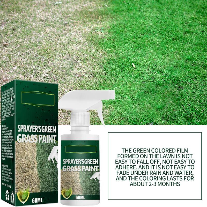 50 % Pousbo ? Spray de peinture pour gazon vert