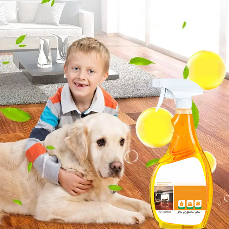 norbbshop ? Spray à la cire d'abeille pour parquets ScratchErase – Nettoie, ravive l'éclat et élimine les rayures
