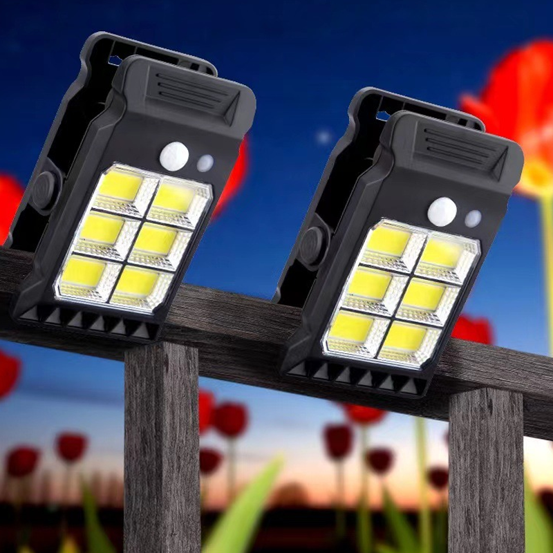 Lampe Clip Solaire avec Détecteur de Mouvement – Éclairage Extérieur Écologique et Économe en Énergie