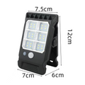 Lampe Clip Solaire avec Détecteur de Mouvement – Éclairage Extérieur Écologique et Économe en Énergie