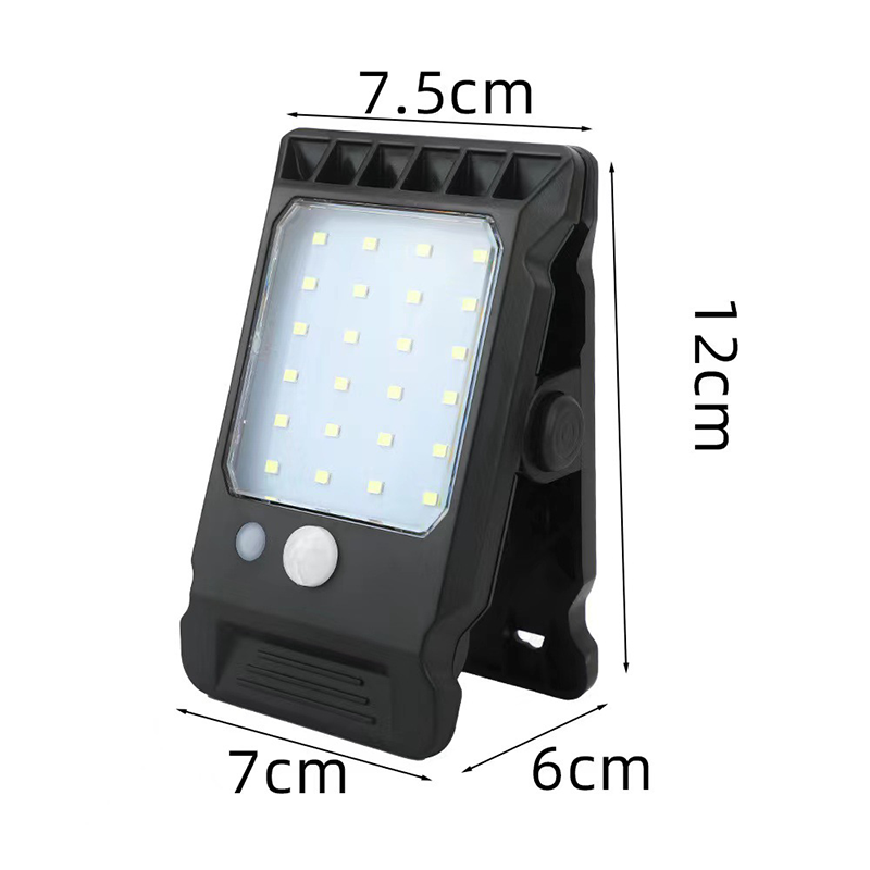 Lampe Clip Solaire avec Détecteur de Mouvement – Éclairage Extérieur Écologique et Économe en Énergie