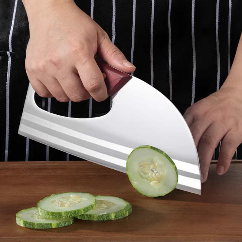 Couteau de cuisine ergonomique – poignée avant, coupe sans effort les légumes et la viande. Un cadeau attentionné pour les cuisiniers amateurs.