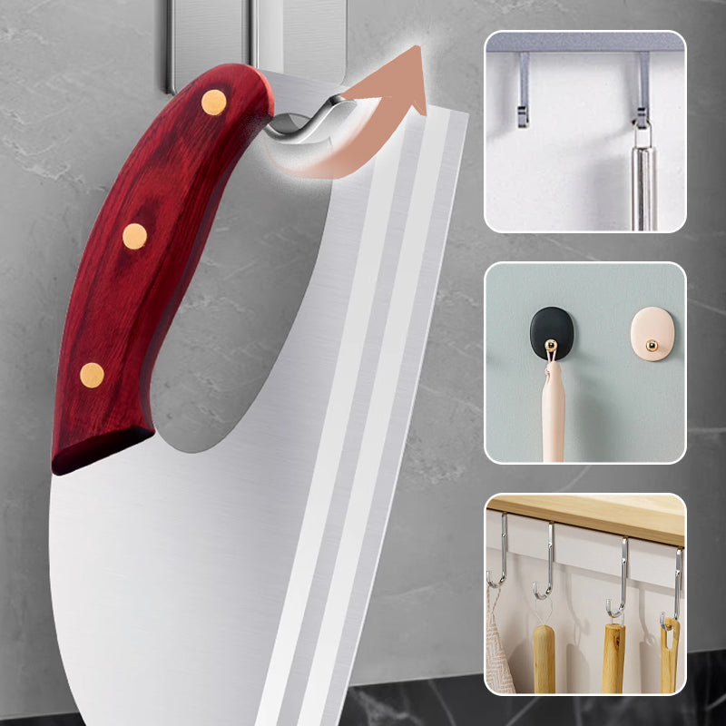 Couteau de cuisine ergonomique – poignée avant, coupe sans effort les légumes et la viande. Un cadeau attentionné pour les cuisiniers amateurs.