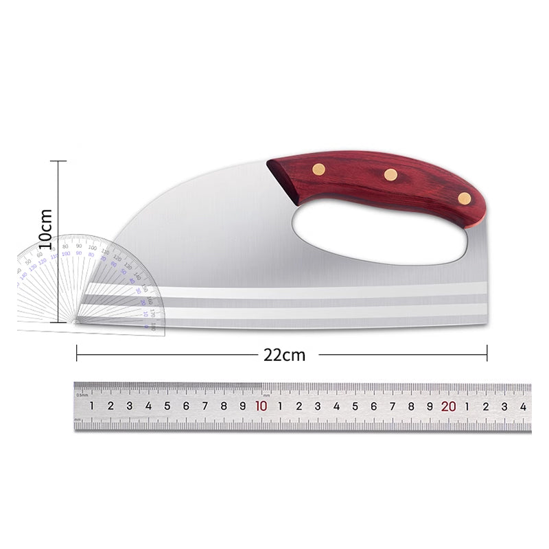Couteau de cuisine ergonomique – poignée avant, coupe sans effort les légumes et la viande. Un cadeau attentionné pour les cuisiniers amateurs.