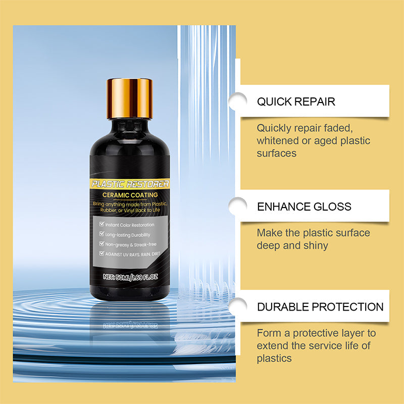 Revêtement céramique 50ml pour pièces plastiques de voiture