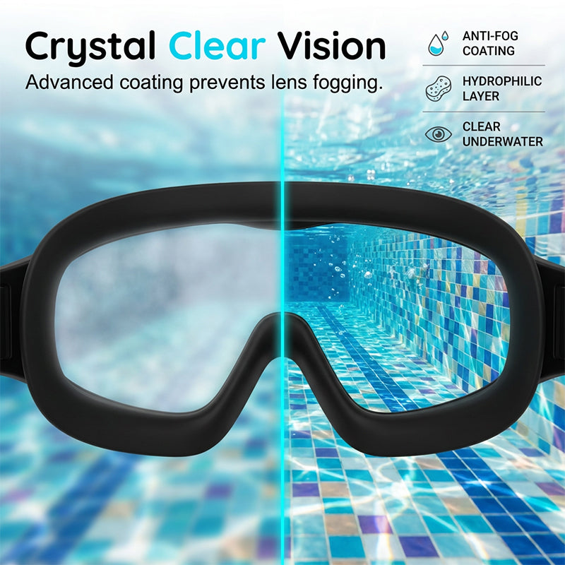 Lunettes de natation anti-buée – Vision claire et confortable