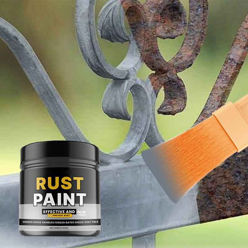 Peinture antirouille grise étanche, résistante aux UV et à l'usure, avec brosse