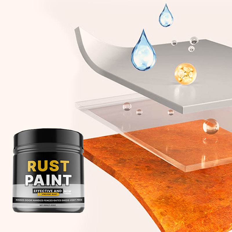 Peinture antirouille grise étanche, résistante aux UV et à l'usure, avec brosse