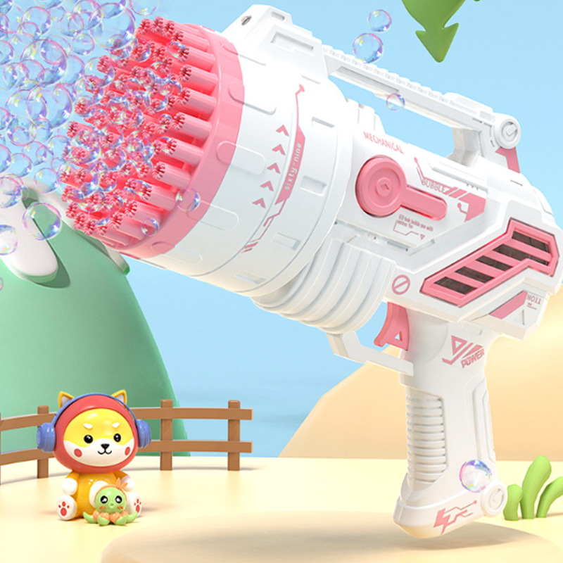 Machine à bulles pistolet 69 trous Joyful Fun
