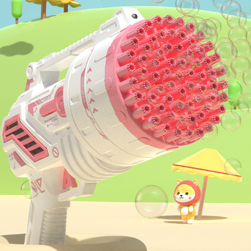 Machine à bulles pistolet 69 trous Joyful Fun
