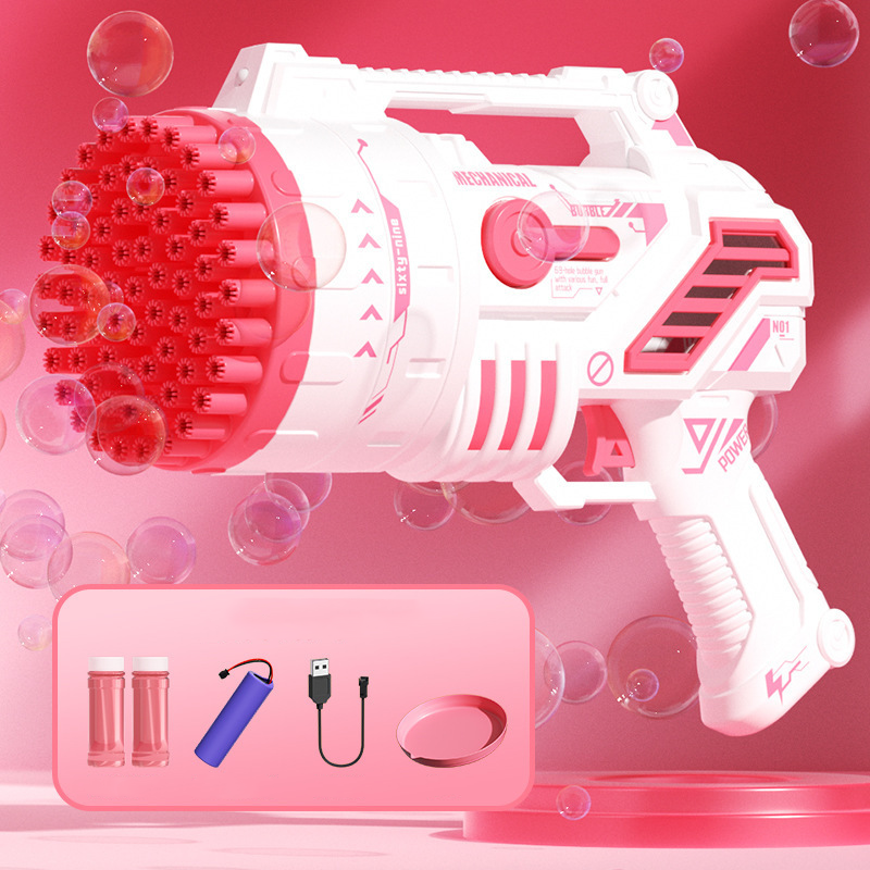 Machine à bulles pistolet 69 trous Joyful Fun
