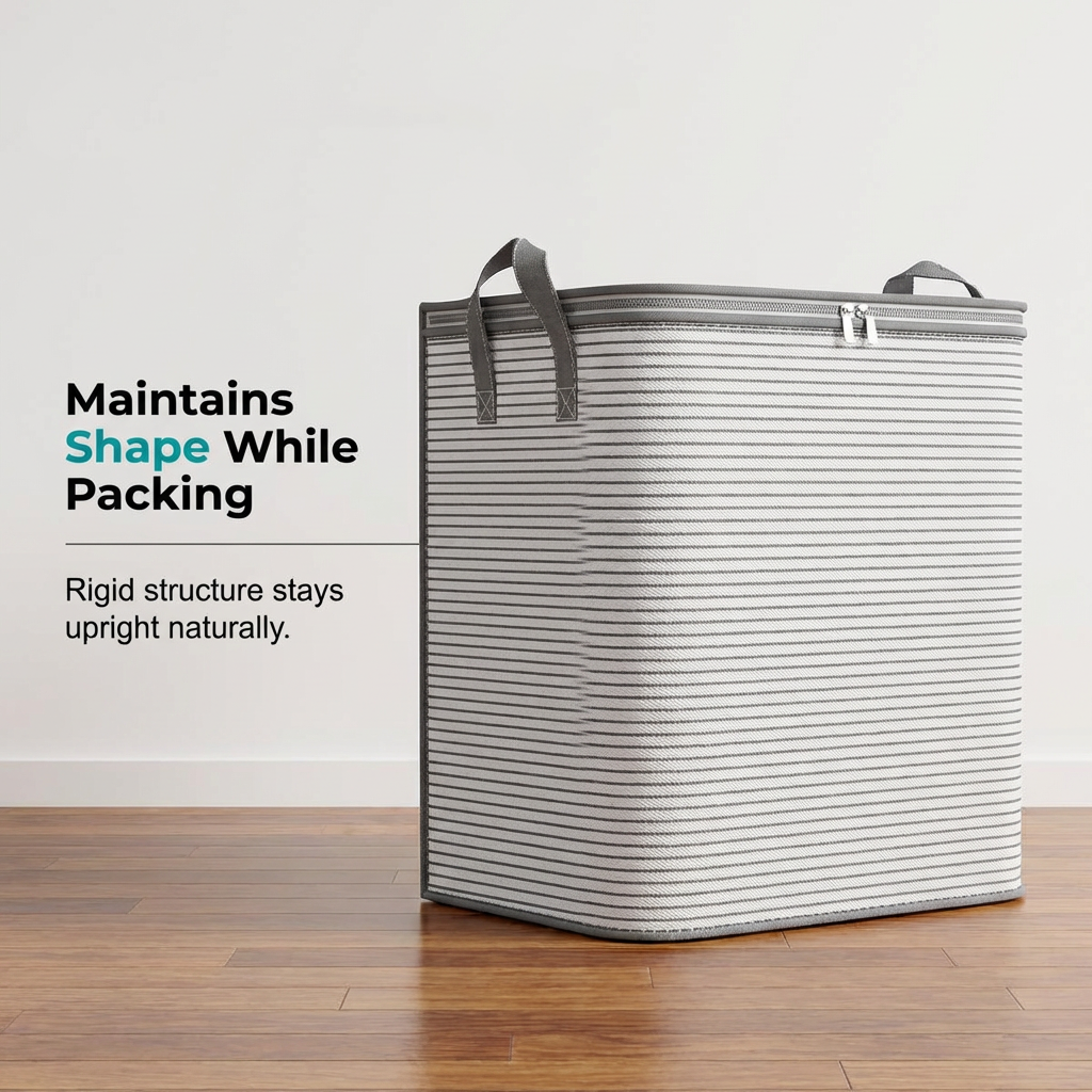 Grand sac de rangement pliable avec poignées