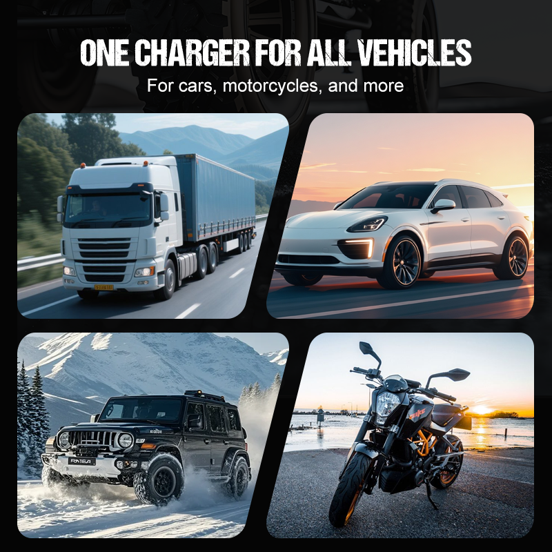 Chargeur de batterie de voiture intelligent 12 V 6 A – Technologie de réparation d'impulsions, entretien automatique et désulfatation