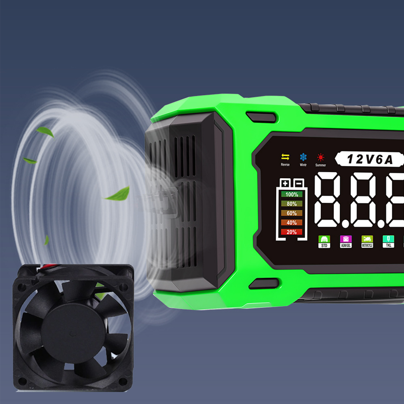 Chargeur de batterie de voiture intelligent 12 V 6 A – Technologie de réparation d'impulsions, entretien automatique et désulfatation