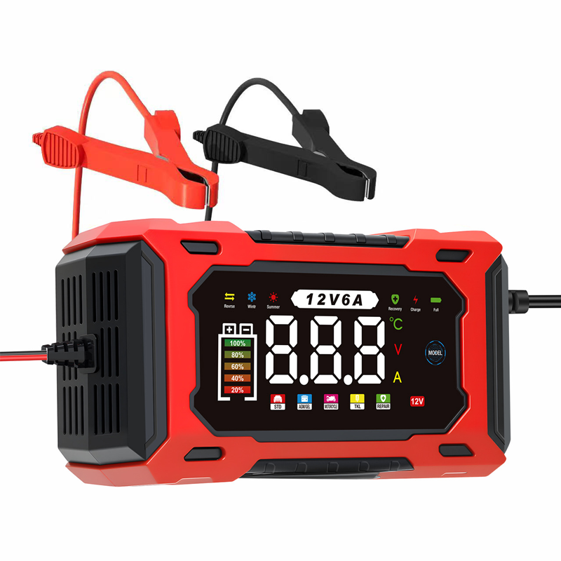 Chargeur de batterie de voiture intelligent 12 V 6 A – Technologie de réparation d'impulsions, entretien automatique et désulfatation
