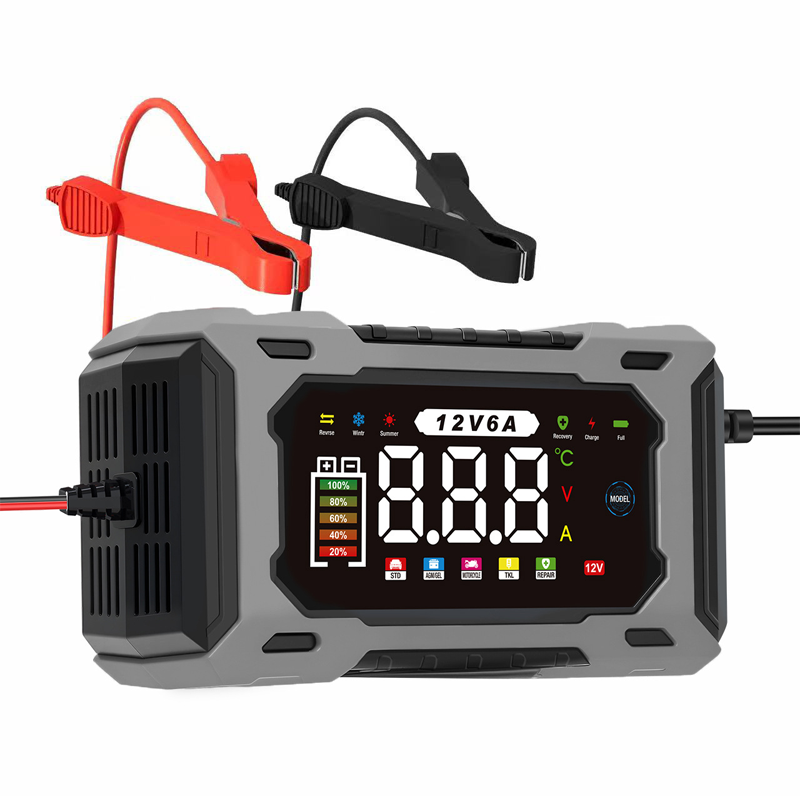 Chargeur de batterie de voiture intelligent 12 V 6 A – Technologie de réparation d'impulsions, entretien automatique et désulfatation