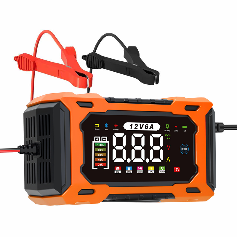 Chargeur de batterie de voiture intelligent 12 V 6 A – Technologie de réparation d'impulsions, entretien automatique et désulfatation