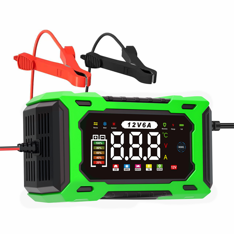 Chargeur de batterie de voiture intelligent 12 V 6 A – Technologie de réparation d'impulsions, entretien automatique et désulfatation