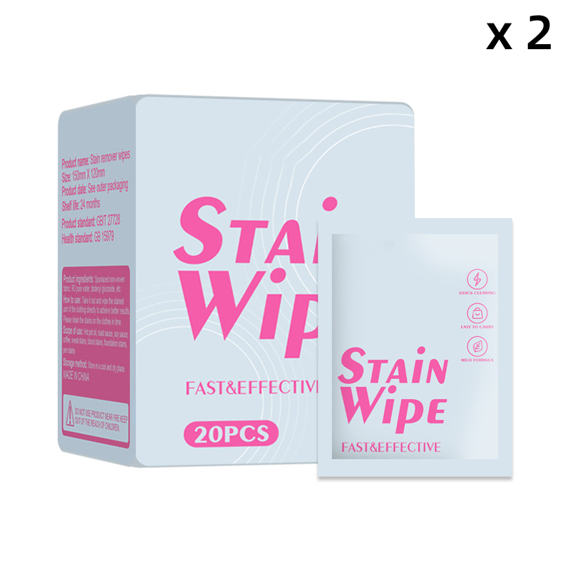 Lingettes détachantes portables