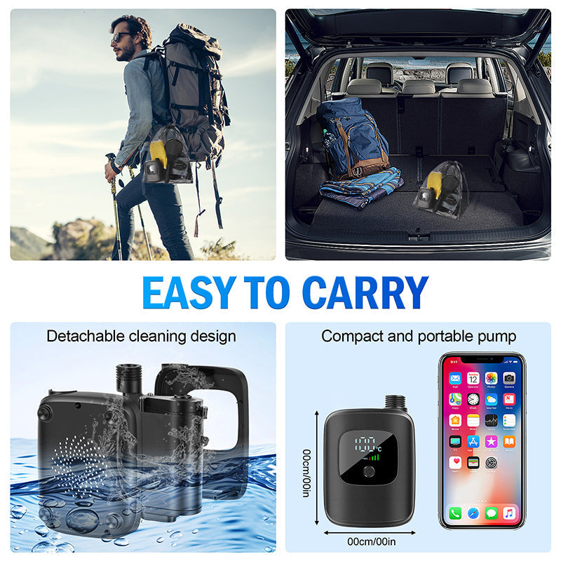 Pompe de douche portable intelligente pour les voyages et la maison