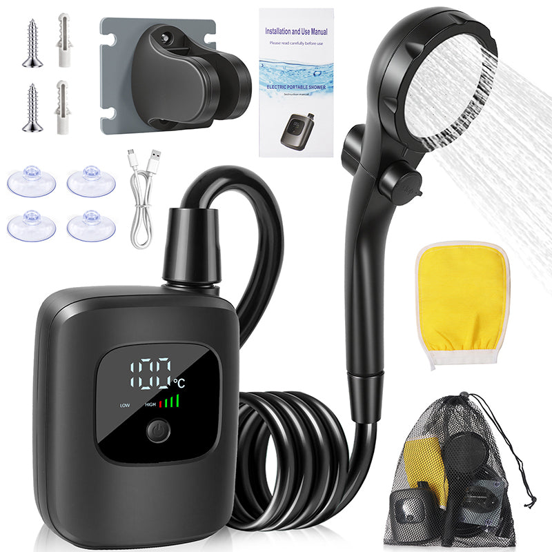 Pompe de douche portable intelligente pour les voyages et la maison