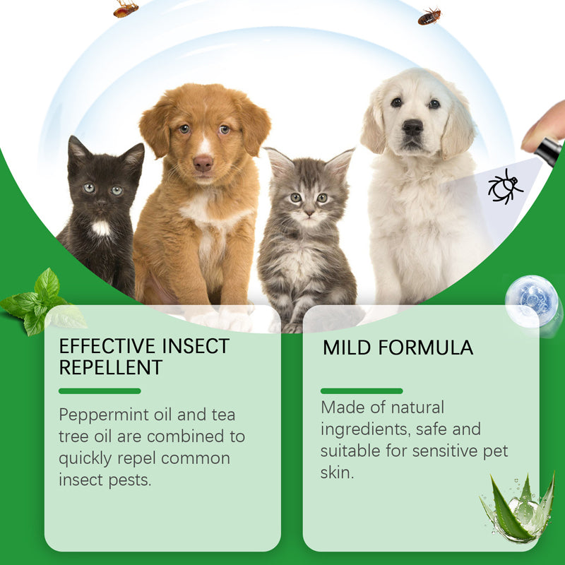 Répulsif Naturel Puces et Tiques pour Chiens et Chats Protégez votre animal de compagnie des parasites