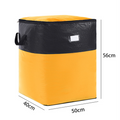Sac de rangement et de déménagement pliable – PE robuste, résistant à l'eau. Très grande capacité de 180 L, se plie à plat. Poignées renforcées, parfait pour déménager ou pour le grenier.