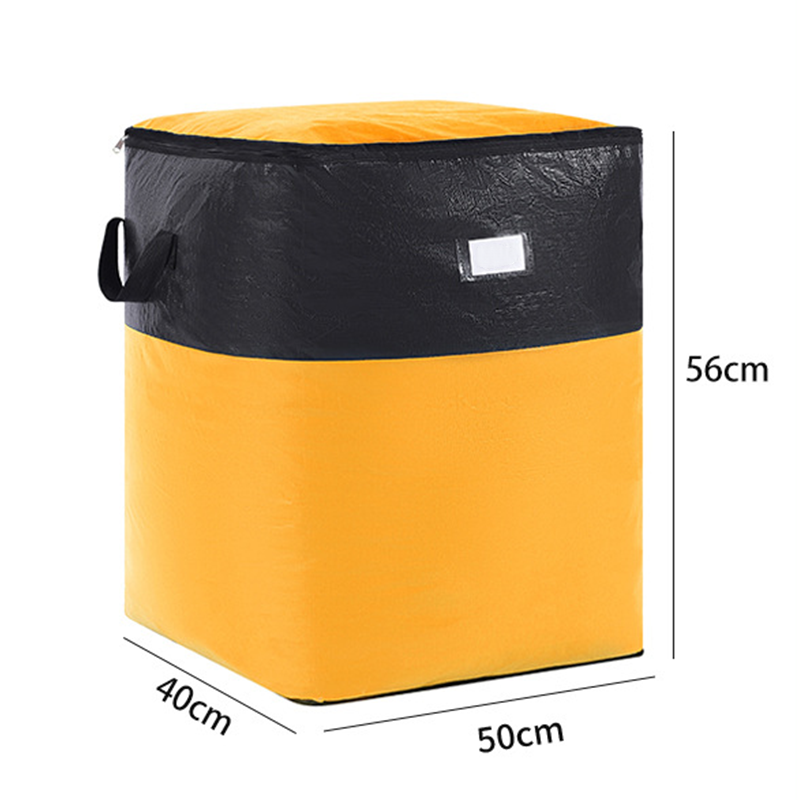 Sac de rangement et de déménagement pliable – PE robuste, résistant à l'eau. Très grande capacité de 180 L, se plie à plat. Poignées renforcées, parfait pour déménager ou pour le grenier.