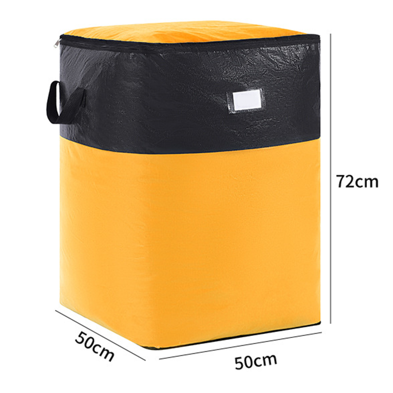 Sac de rangement et de déménagement pliable – PE robuste, résistant à l'eau. Très grande capacité de 180 L, se plie à plat. Poignées renforcées, parfait pour déménager ou pour le grenier.