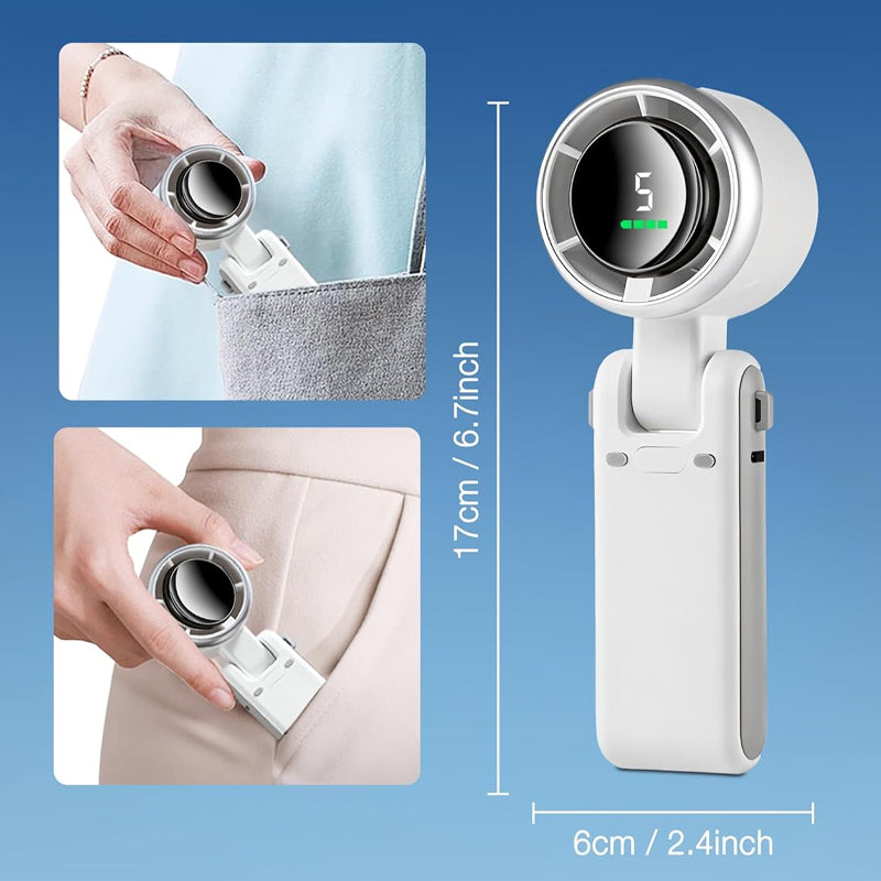 Ventilateur de poche pliable à 5 vitesses
