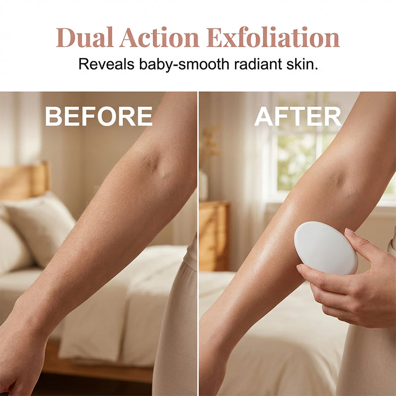 NOW! Gomme dépilatoire Palm©\Fit pour une épilation rapide à domicile, Épilateur indolore en cristal, Outil d'épilation physique réutilisable et écologique pour jambes, bras