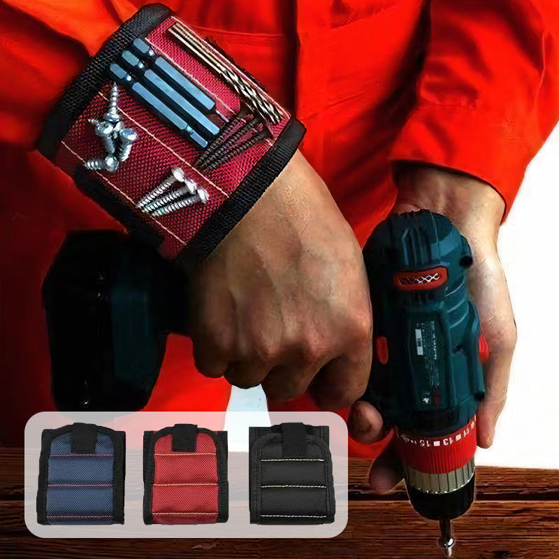 Bracelet magnétique ajustable pour maintenir les vis