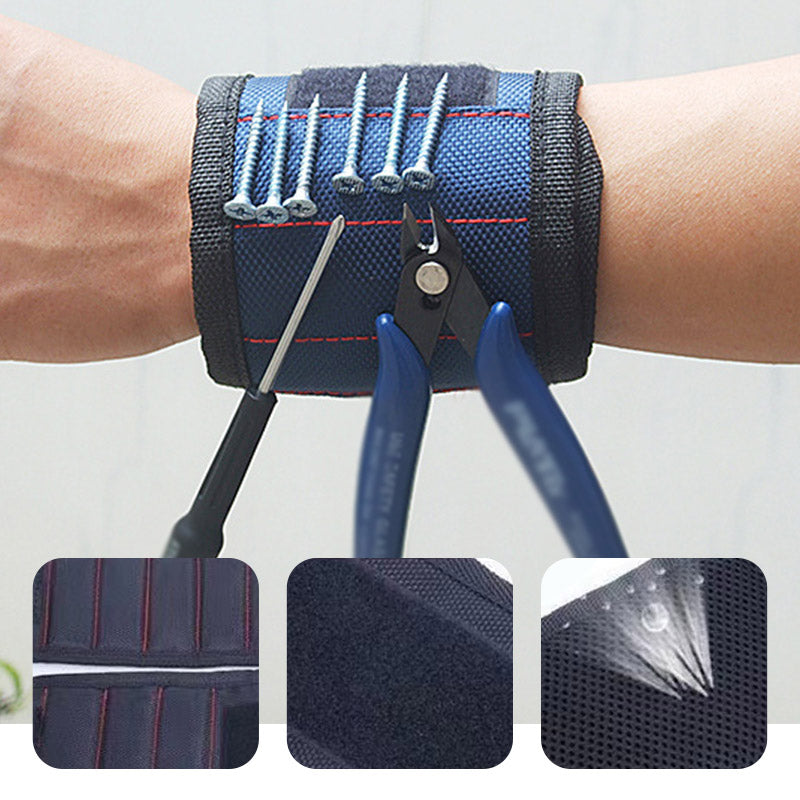 Bracelet magnétique ajustable pour maintenir les vis