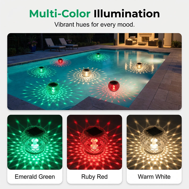 Nouvelles lampes flottantes solaires pour piscine très prisées