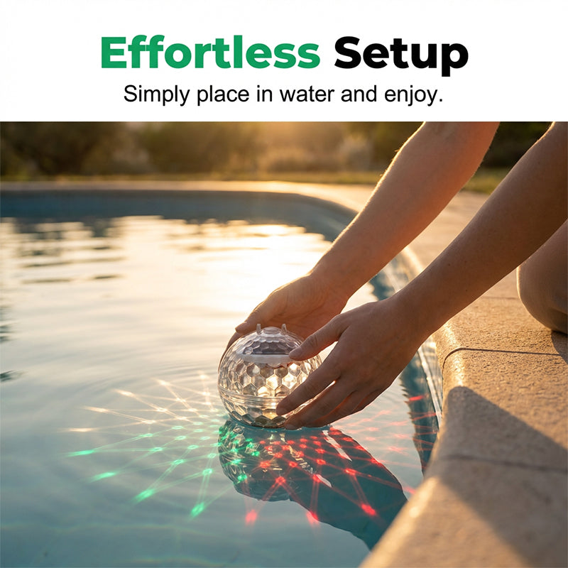 Nouvelles lampes flottantes solaires pour piscine très prisées