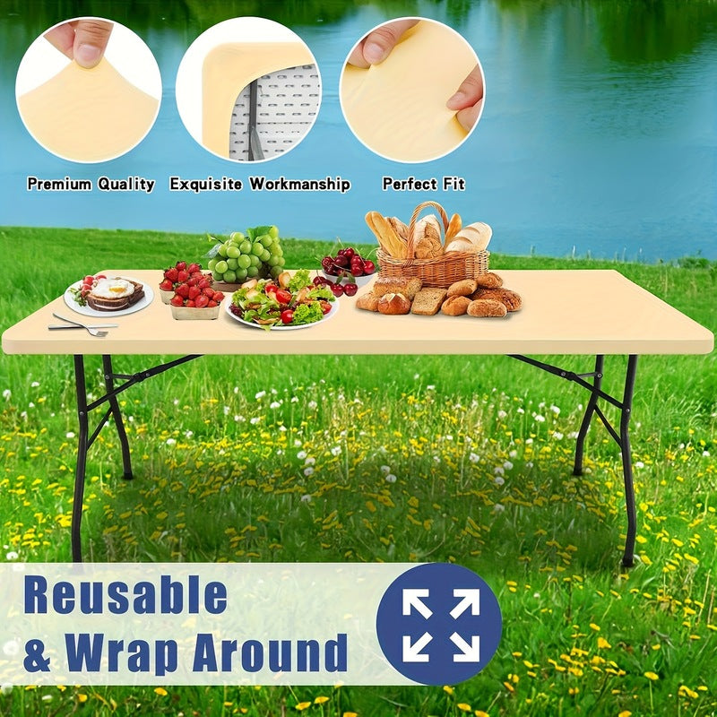 Nappe Ajustée en Spandex pour Tables Rectangulaires et Carrées